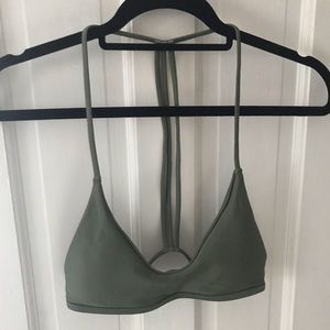 Olive Green Bikini Set Top and Bottom